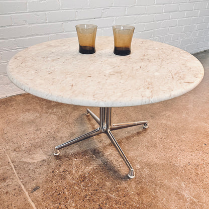 EAMES LA FONDA ROUND STONE COFFEE TABLE BY HERMAN MILLER