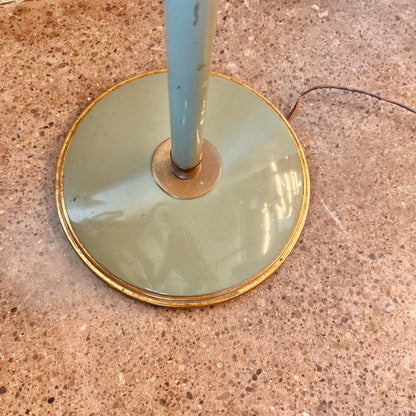 ADJUSTABLE FLYING SAUCER FLOOR LAMP BY GERALD THURSTON