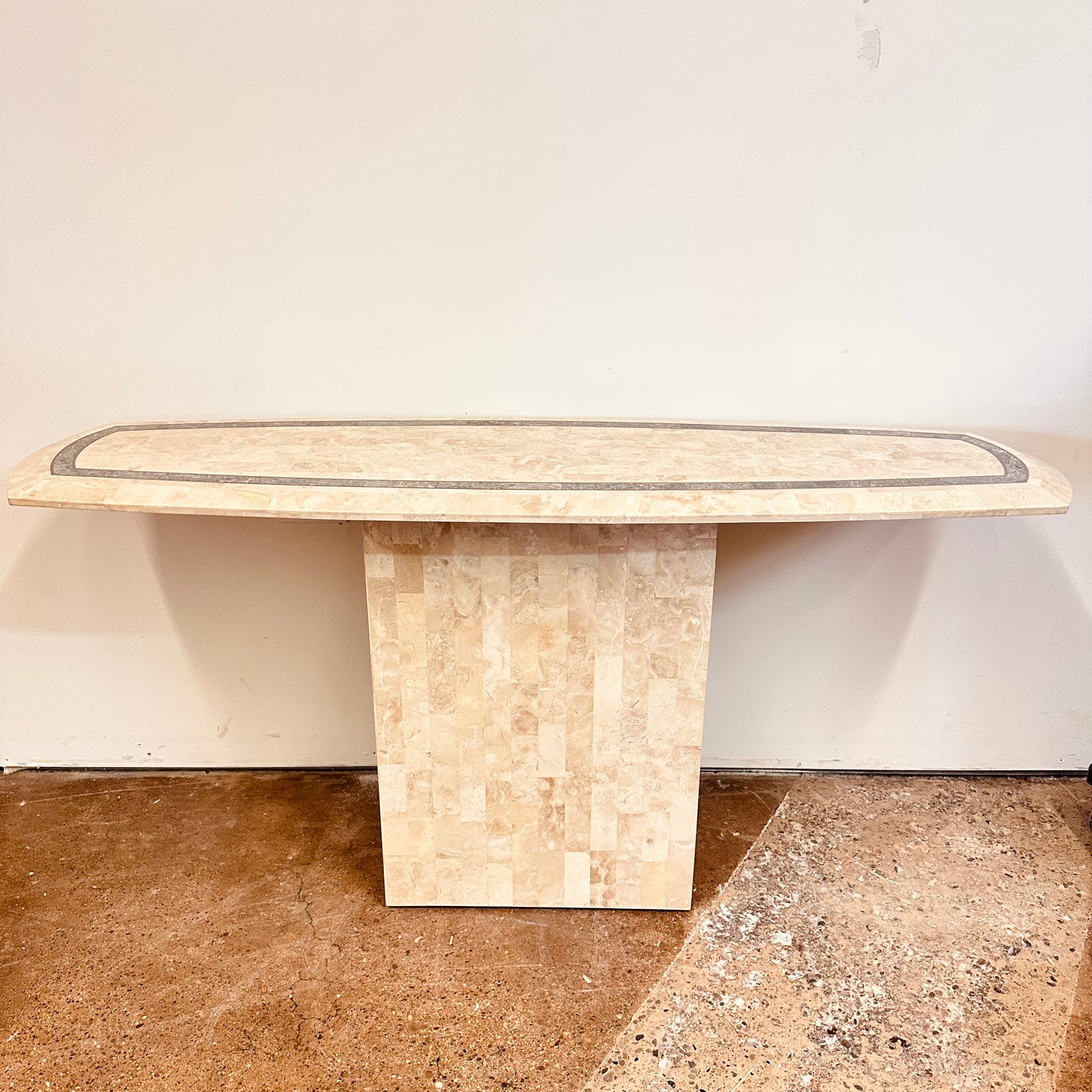TESSELLATED STONE CONSOLE TABLE BY MAITLAND SMITH