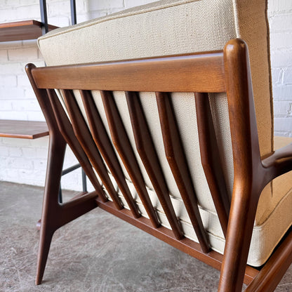 DANISH ARM CHAIR MODEL 596 BY LAWRENCE PEABODY FOR SELIG