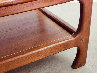 SCANDINAVIAN LARGE TEAK TWO-TIER COFFEE TABLE