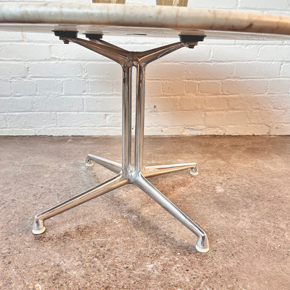 EAMES LA FONDA ROUND STONE COFFEE TABLE BY HERMAN MILLER
