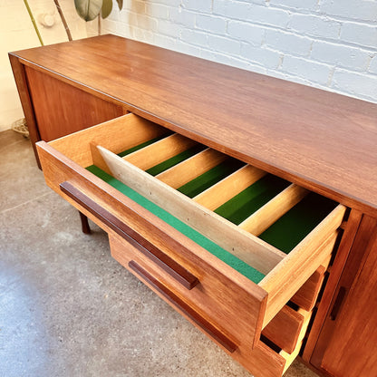 RS ASSOCIATES TEAK TAMBOUR DOOR SIDEBOARD CREDENZA