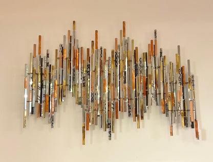 1982 SIGNED METAL WALL SCULPTURE BY RH BERGER