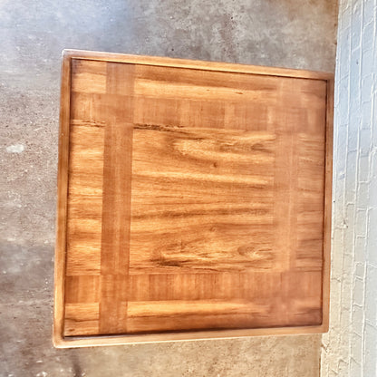 MCM WALNUT SQUARE COFFEE TABLE