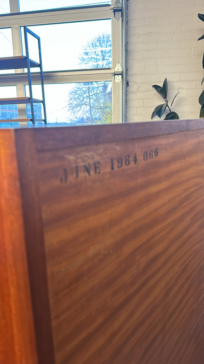 MAHOGANY COCKTAIL BAR CABINET BY GORDON RUSSELL