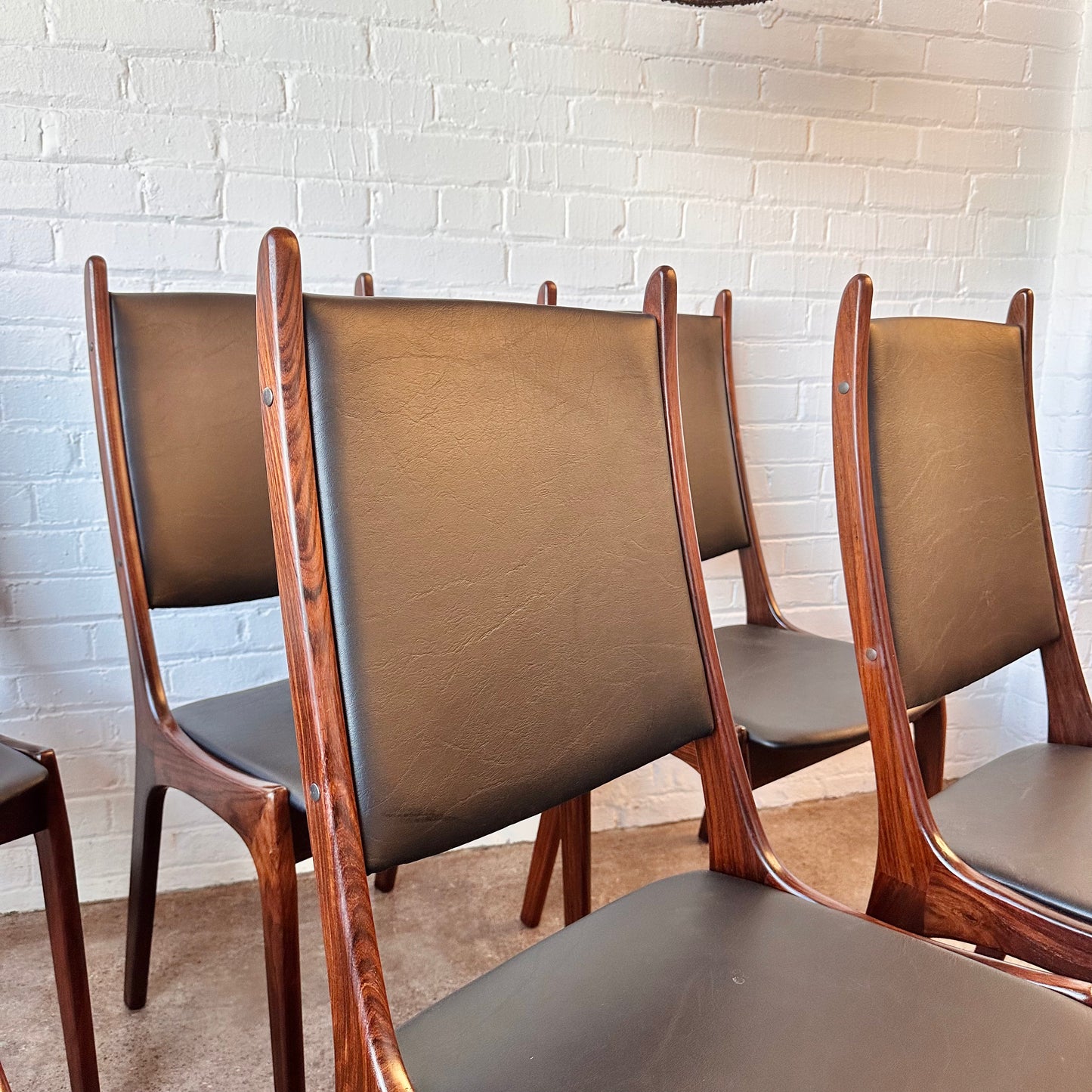 KAI KRISTENSEN ROSEWOOD DINING CHAIRS FOR K.S. MOBLER - SET OF 6