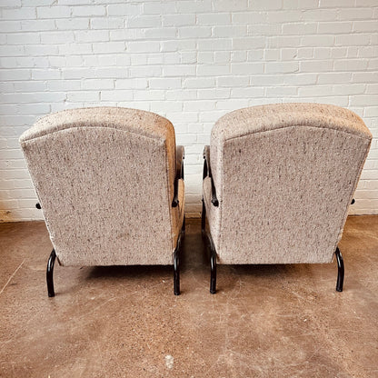 ART DECO HALABALA STYLE ARM CHAIRS - PAIR
