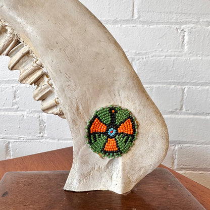 INUIT CARIBOU JAWBONE ARTISTIC CARVING