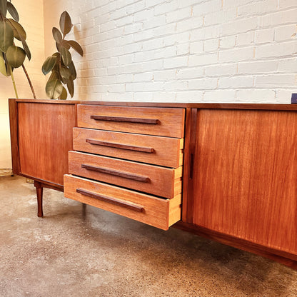RS ASSOCIATES TEAK TAMBOUR DOOR SIDEBOARD CREDENZA
