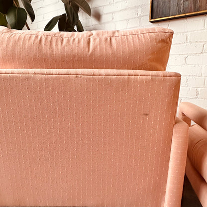 PINK UPHOLSTERED LANE PARSONS CHAIRS - PAIR