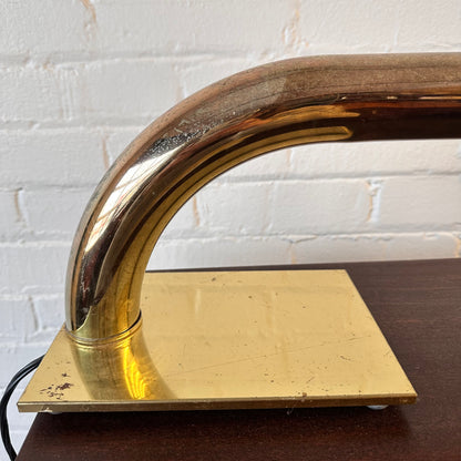 1970S MODERNIST BRASS DESK LAMP BY JIM BINDMAN