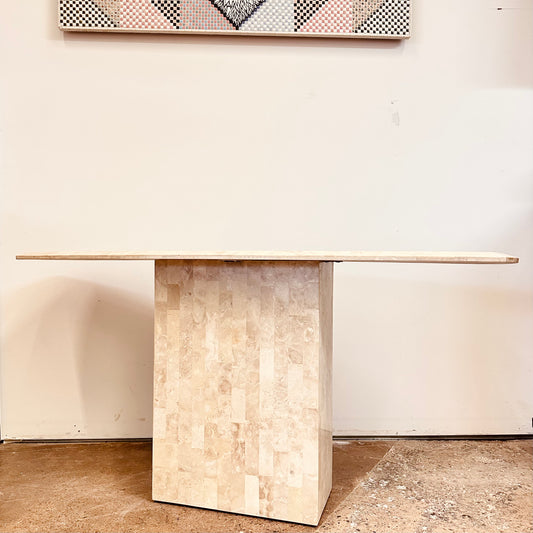 TESSELLATED STONE CONSOLE TABLE BY MAITLAND SMITH