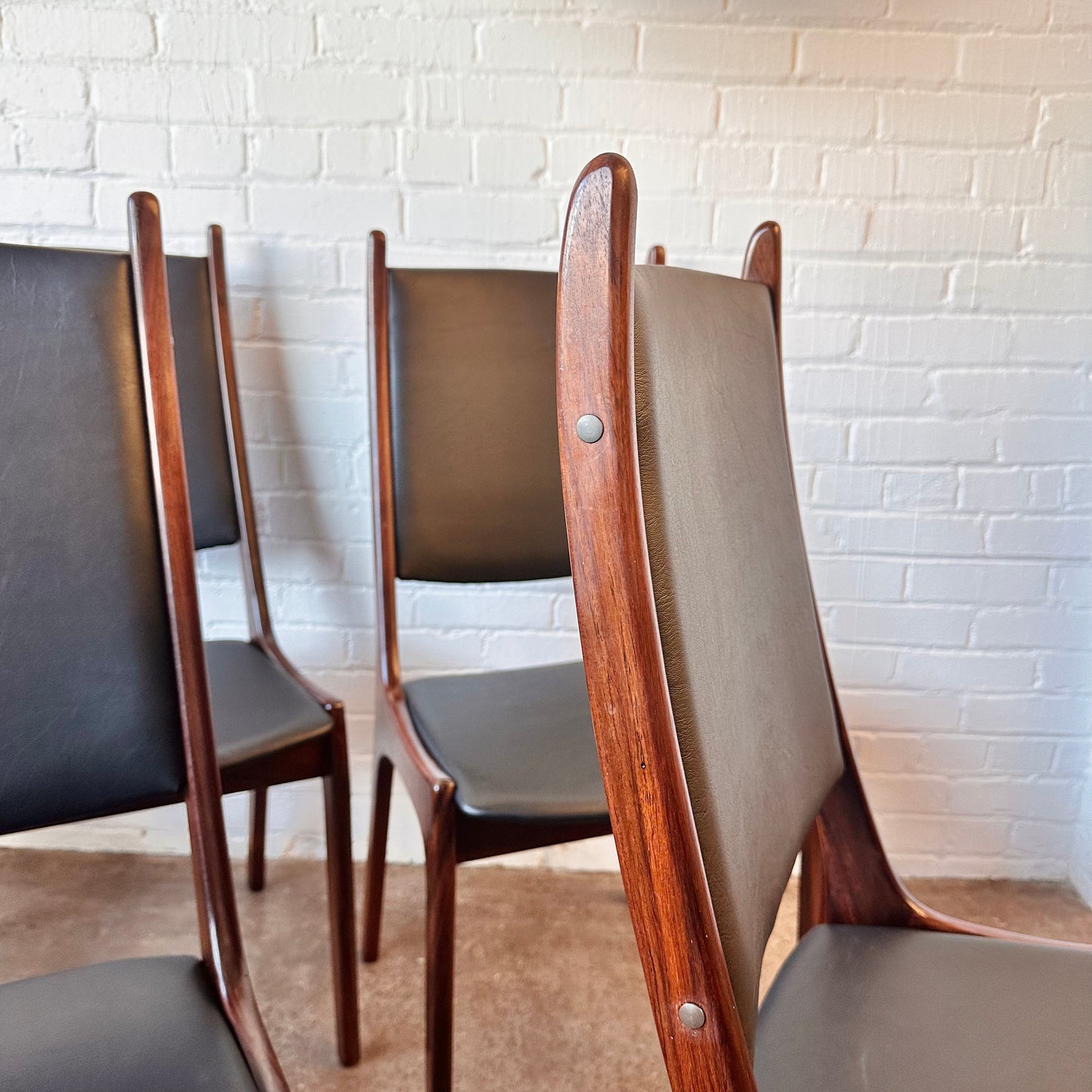 KAI KRISTENSEN ROSEWOOD DINING CHAIRS FOR K.S. MOBLER - SET OF 6