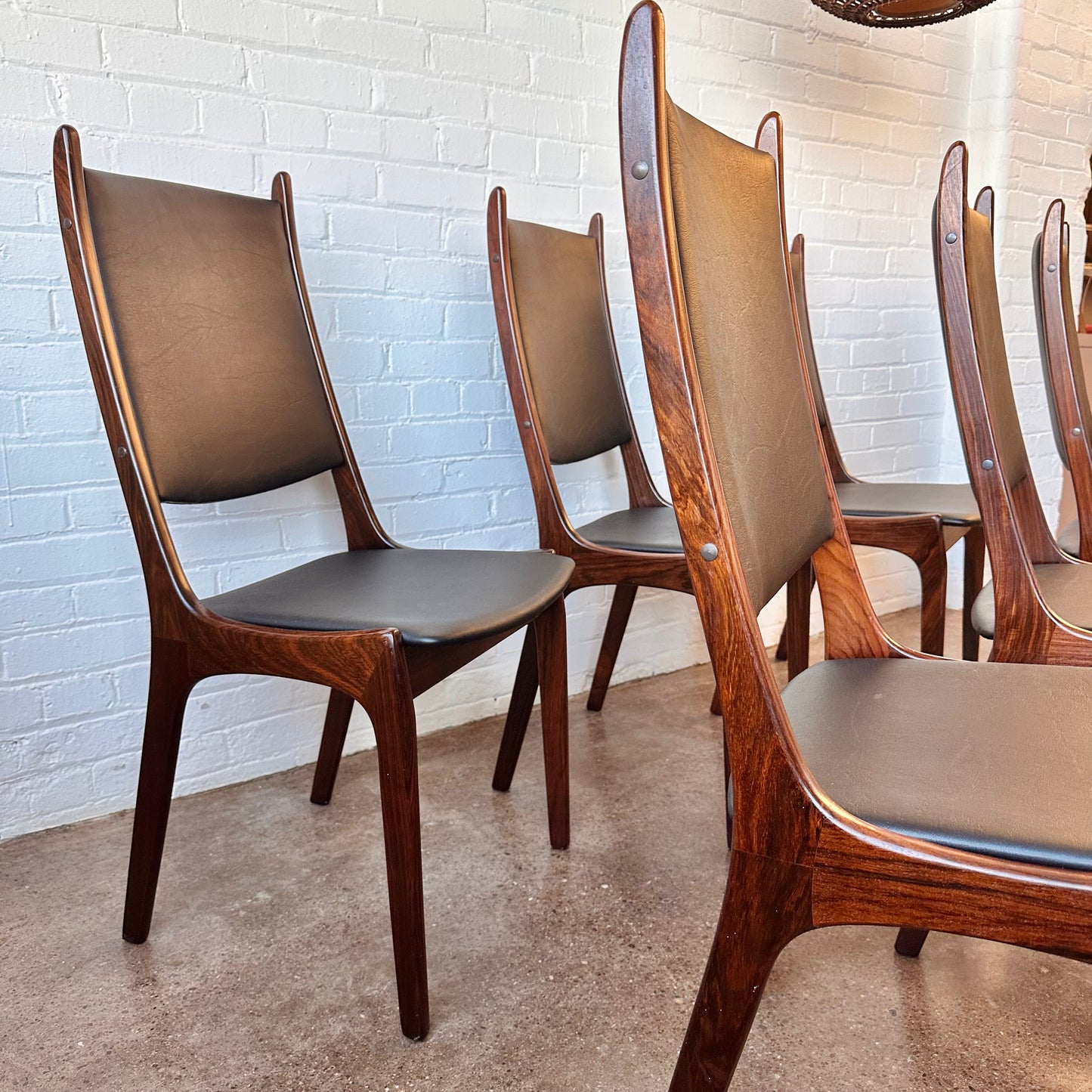 KAI KRISTENSEN ROSEWOOD DINING CHAIRS FOR K.S. MOBLER - SET OF 6