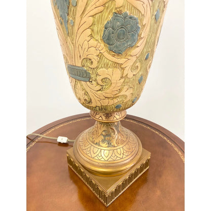 MARBRO EGYPTIAN GOLD GILT CAST METAL LAMP