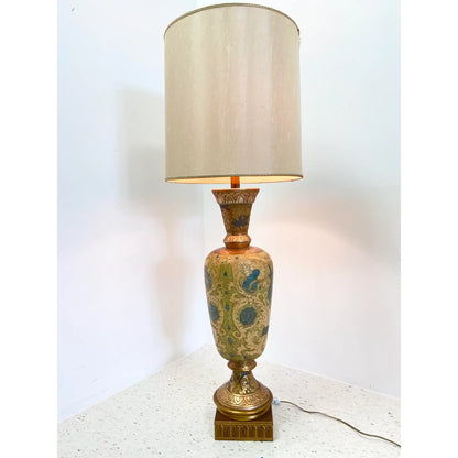 MARBRO EGYPTIAN GOLD GILT CAST METAL LAMP