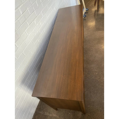 MCM WALNUT DEILCRAFT CREDENZA WITH BYPASS DOORS