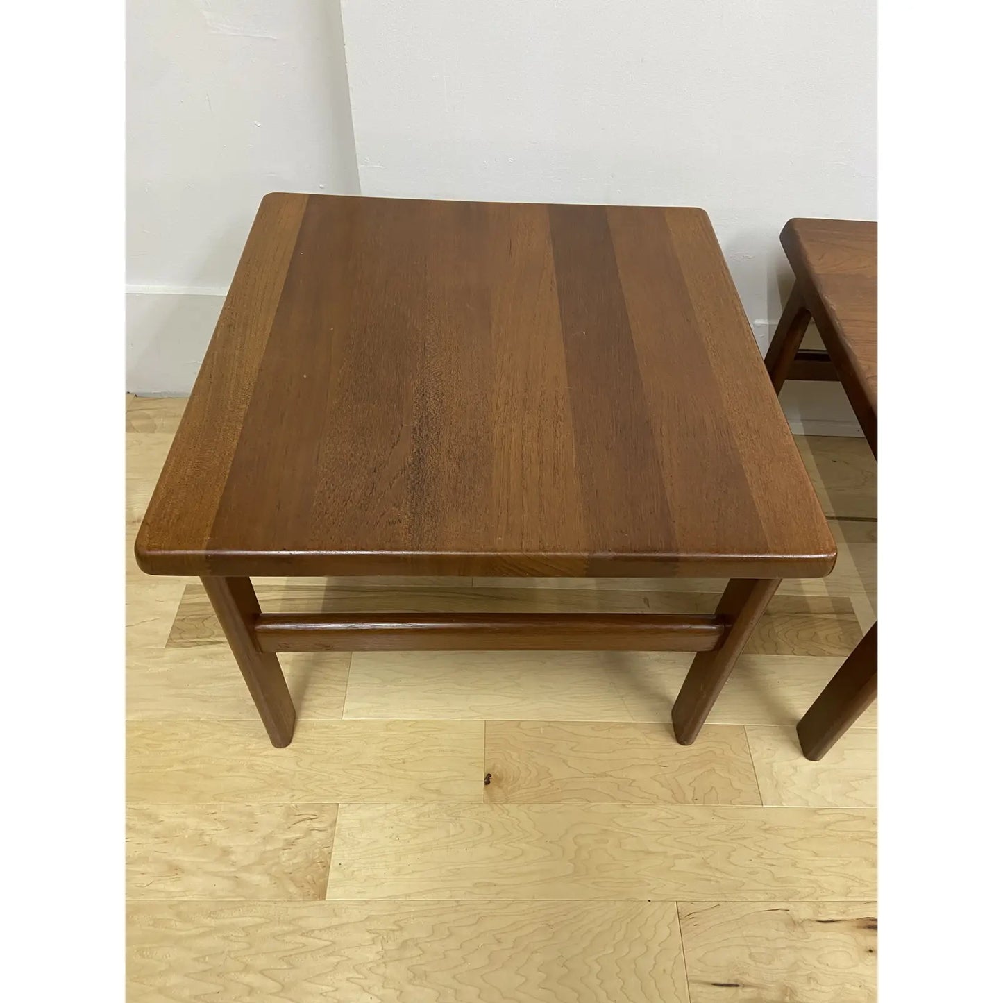 NEILS BACH SOLID TEAK END TABLES - PAIR