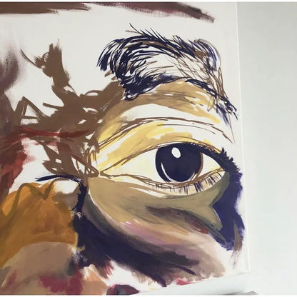 "NOTORIOUS BIG" ACRYLIC DIPTYCH PORTRAIT PAINTING PAIR