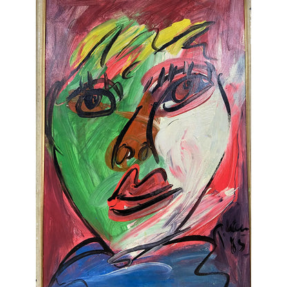 FRAMED PETER KEIL ACRYLIC ON CANVAS