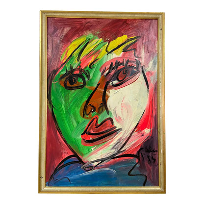 FRAMED PETER KEIL ACRYLIC ON CANVAS