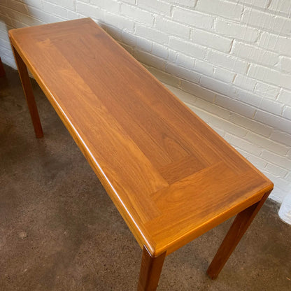 RESTORED VEJLE STOLE TEAK CONSOLE TABLE