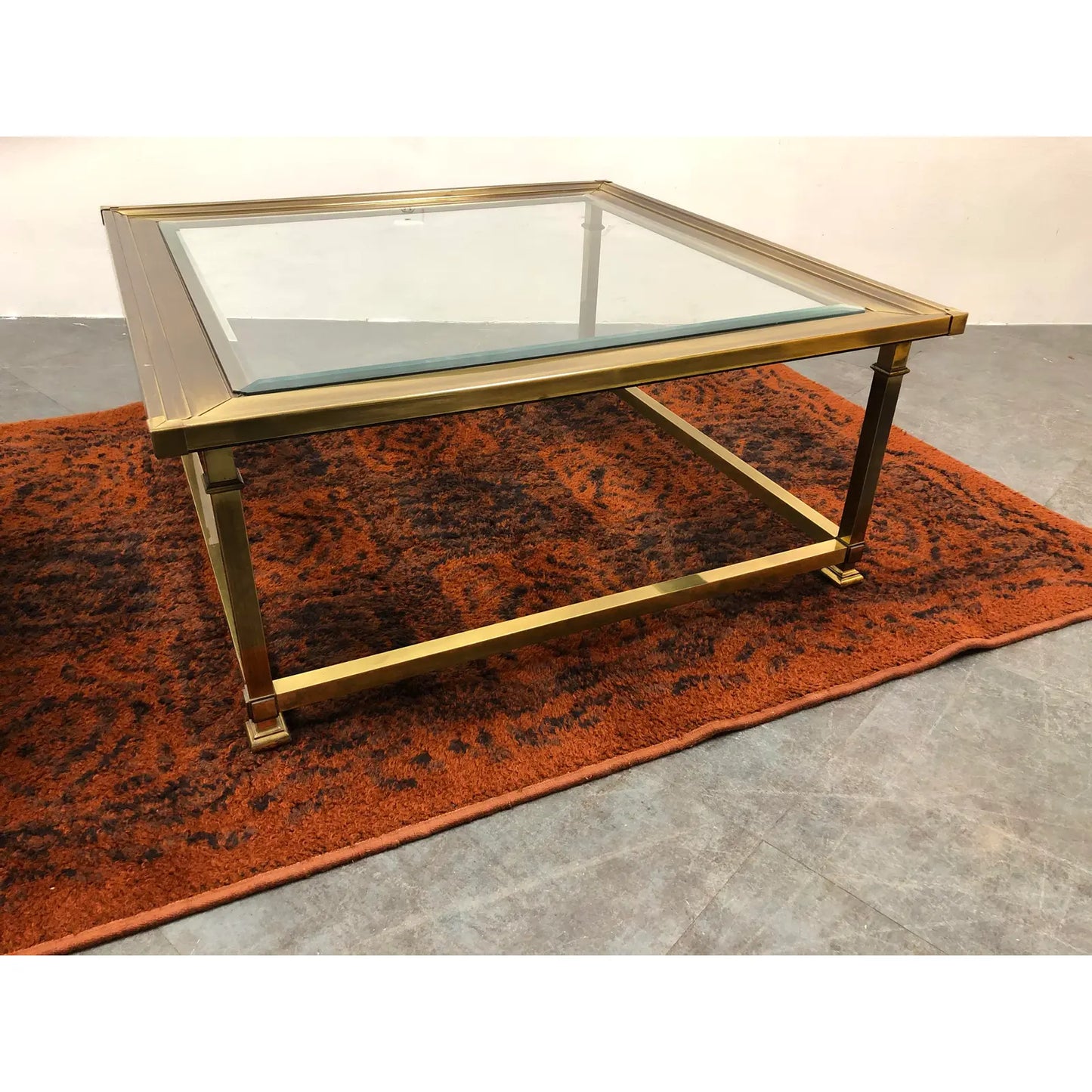 1960S BRASS COFFEE TABLE BY MASTERCRAFT