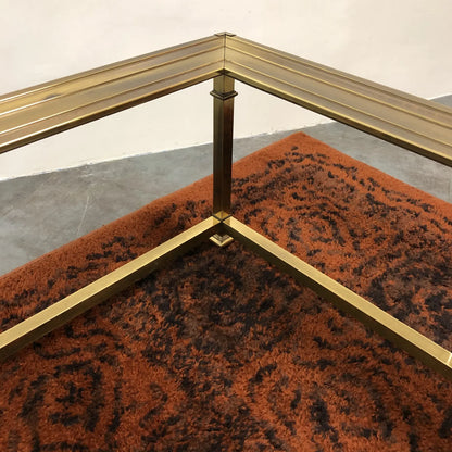 1960S BRASS COFFEE TABLE BY MASTERCRAFT