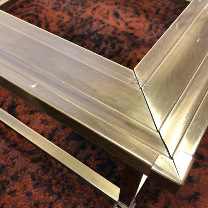 1960S BRASS COFFEE TABLE BY MASTERCRAFT