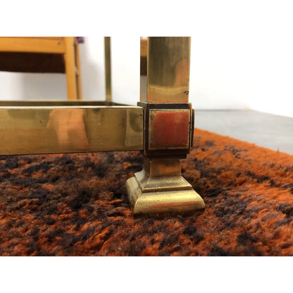 1960S BRASS COFFEE TABLE BY MASTERCRAFT