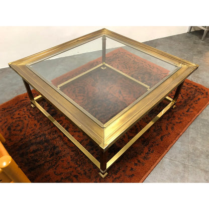 1960S BRASS COFFEE TABLE BY MASTERCRAFT
