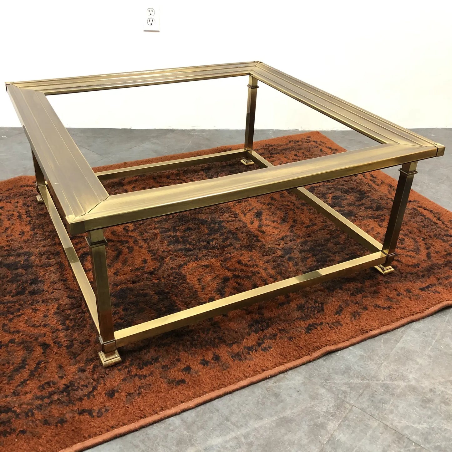 1960S BRASS COFFEE TABLE BY MASTERCRAFT
