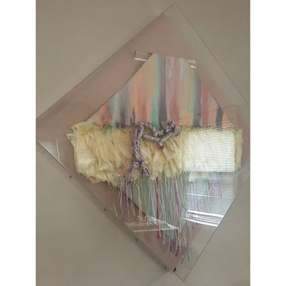 GREG COPELAND LUCITE MIXED MEDIA WALL ART, 1970S