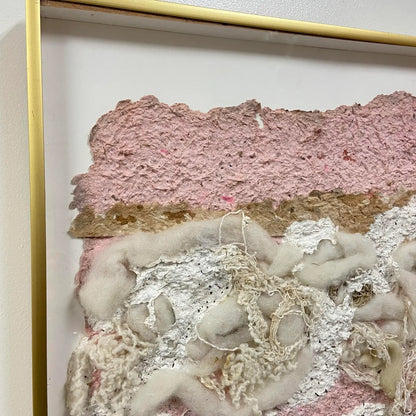 HANDMADE PAPER FIBER ARTWORK - SIGNED