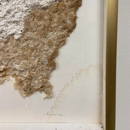 HANDMADE PAPER FIBER ARTWORK - SIGNED