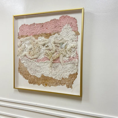 HANDMADE PAPER FIBER ARTWORK - SIGNED