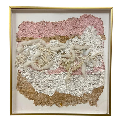 HANDMADE PAPER FIBER ARTWORK - SIGNED