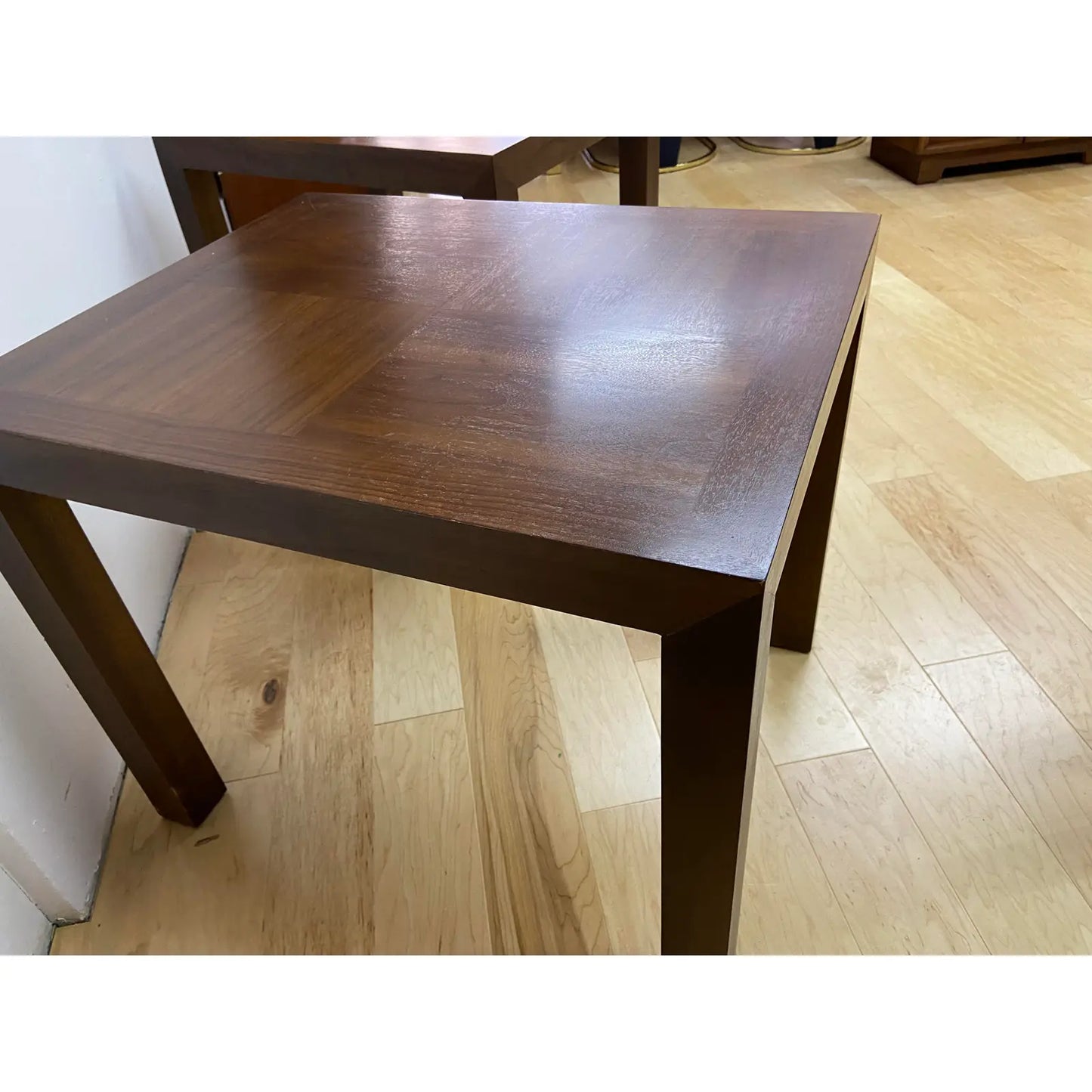 MCM LANE ALTAVISTA WALNUT PARSONS END TABLES - PAIR