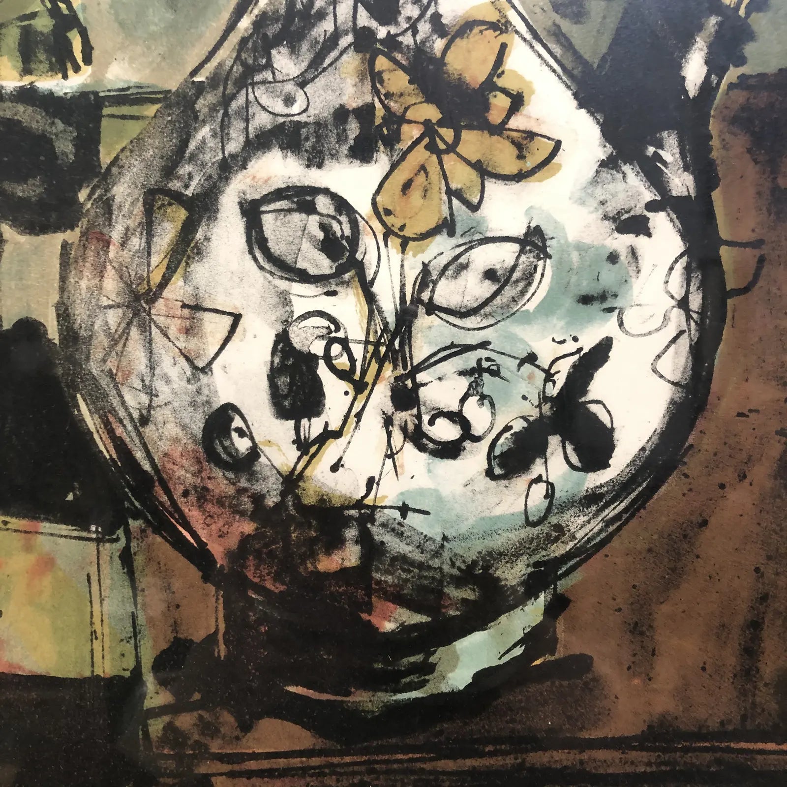 PAUL AIZPIRI HAND SIGNED FRAMED LITHOGRAPH – MiMO Decor PAUL AIZPIRI HAND SIGNED FRAMED LITHOGRAPH – MiMO Decor