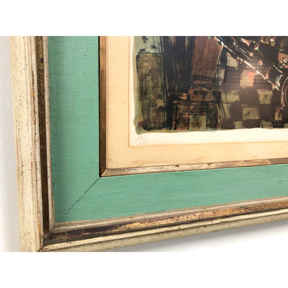 PAUL AIZPIRI HAND SIGNED FRAMED LITHOGRAPH