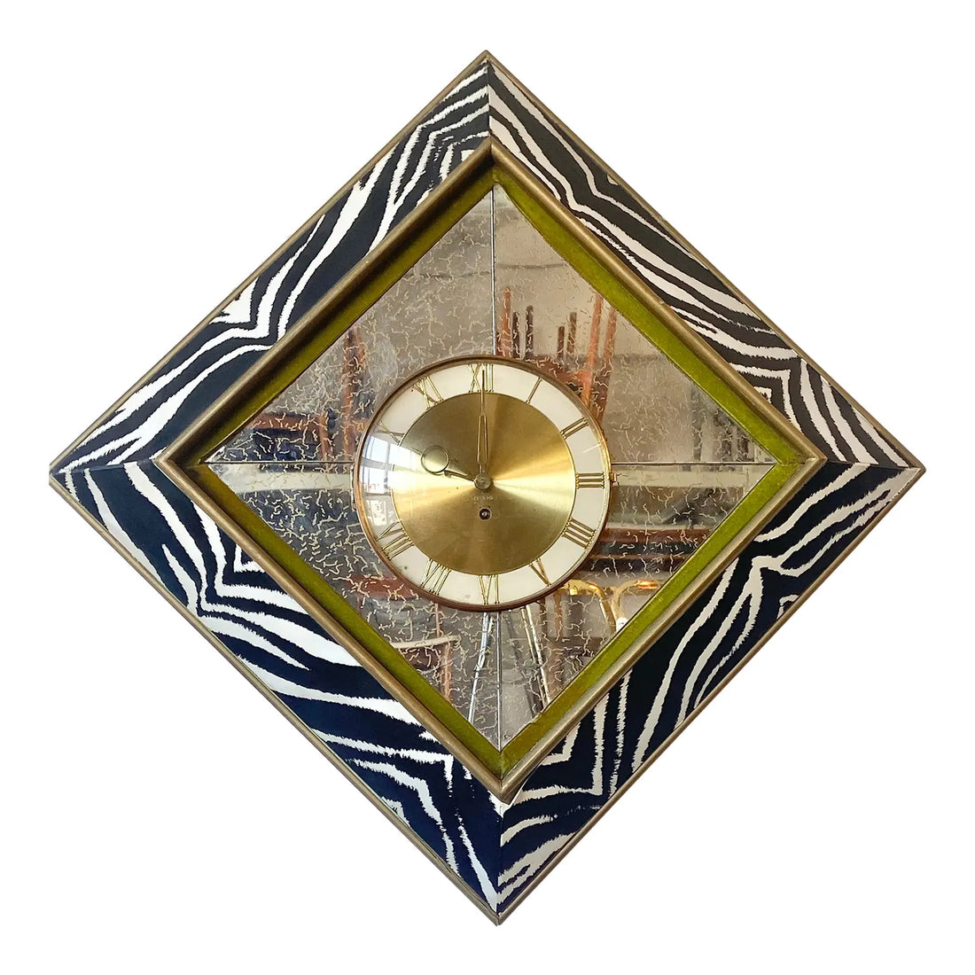 RETRO SELF WINDING ZEBRA WALL CLOCK – MiMO Decor